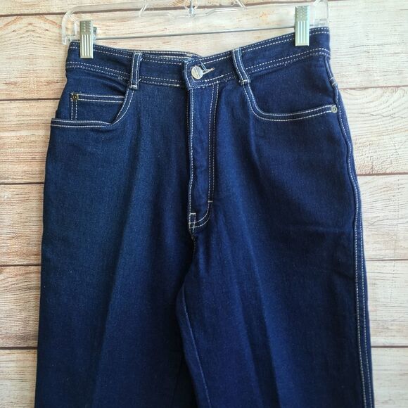 VINTAGE BONJOUR HIGH‎ WAIST JEANS  IN DARK WASH - Picture 6 of 7